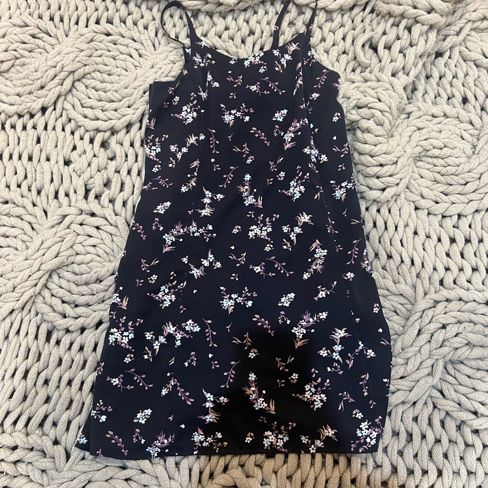 Abercrombie Kids Black Floral Sundress